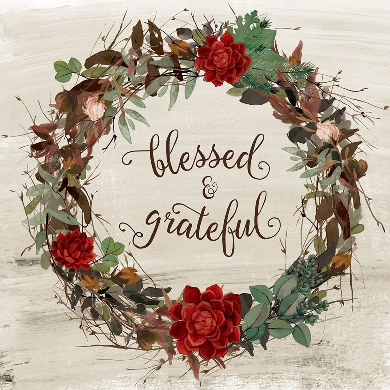 Blessed And Grateful Poster Print by Amanda Murray - Item # VARPDX19133
